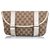Gucci Brown GG Canvas Belt Bag White Beige Leather Cloth Pony-style calfskin Cloth  ref.183585