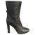Lanvin boots size 38 Perfect condition Dark grey Leather  ref.183597