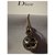 Christian Dior 1 Boucle d'oreille en  Plaqué Or et Logo CDior  en pendant modèle Tribale. Noir  ref.176370