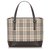 Burberry Brown House Check Canvas Handbag Multiple colors Beige Leather Cloth Pony-style calfskin Cloth  ref.183716