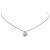 Dior Silver Heart Pendant Necklace Silvery Metal  ref.183722