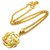 Chanel Gold CC Necklace Golden Metal  ref.183734