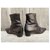 Botas Hermès de cuero marrón oscuro  - vista 4