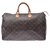 Louis Vuitton Monogram Speedy 40 Brown Cloth  ref.183867