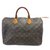 Louis Vuitton Speedy 35 Monogram Brown Leather  ref.183902