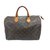 Louis Vuitton Speedy 35 Monogram Brown Leather  ref.183907