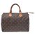 Louis Vuitton Monogram Speedy 30 Brown Cloth  ref.184030