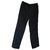 Hermès Pantalones, polainas Negro Lino  ref.184076
