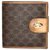 Céline CELINE vintage wallet Macadam Brown Beige Leather Cloth  ref.184084