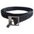 Christian Dior Belts Black Silvery Leather Cloth Metal  ref.184119