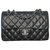 Chanel Small timeless classic Black Leather  ref.184162