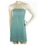 Mini robe au-dessus du genou sans bretelles métallisées bleues et dorées Missoni Mare 40 Viscose Turquoise  ref.184199