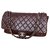 Chanel burgundy flap bag with rain cover Dark red Leather  ref.184243