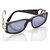 Óculos de Sol Chanel Quadrado Preto Plástico  ref.184294