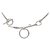 Hermès Hermes Silver Mors de Bride Long Necklace Silvery Metal  ref.184308