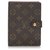 Louis Vuitton Brown Monogram Agenda PM Dark brown Cloth  ref.184321
