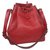 Noe Louis Vuitton Handbags Red Leather  ref.184465