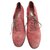 niedrige Stiefel Yves Saint Laurent p 39 Rot Wildleder  ref.184468