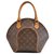 Louis Vuitton Ellipse PM16 Brown Cloth  ref.184473