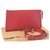 Accesorios de Louis Vuitton Pochette Roja Cuero  ref.184478
