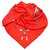 Bufanda de seda roja impresa Cartier Paño  ref.184485