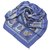 Hermès Hermes Blue Huile Rafraichissante a lusage de la Toilette Parfumee Soie Tissu Bleu Multicolore  ref.184686