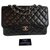 Chanel Black Leather  ref.184780