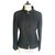 CHANEL Giacca di tweed attillata nera in perfette condizioni T38 uniforme Nero Viscosa  ref.184862
