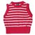 Tommy Hilfiger Sleeveless knit top in iconic Tommy stripes. Flag logo.  100% cotton. Coton Blanc Rouge  ref.184907