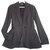 Zara Beautifully tailored jacket in soft anthracite gray with fine pinstripe. Dark grey Polyester Viscose  ref.185027