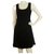 Céline Celine Black Velvet Sleeveless Criss Cross Sides Mini Length Tank Dress Size 36  ref.185040