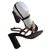 Louis Vuitton Foal checkered sandals, 37,5 IT. Multiple colors Leather  ref.185068