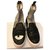 Chiara Ferragni Glitter sneakers Black Silvery Leather  ref.185072