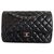 Timeless Chanel Black Leather  ref.185178