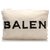 Balenciaga White Shearling Logo Clutch Bag Black Fur  ref.185203