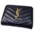 Autre Marque YSL Black Monogram Compact Wallet Leather Pony-style calfskin  ref.185252