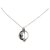 Louis Vuitton Silver Lescot Rie Charm Necklace Silvery Metal  ref.185269