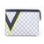 Louis Vuitton Bianco Damier Azur Americas Cup Pochette Voyage Blu Tela  ref.185274