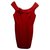 Calvin Klein Red CK dress Polyester Elastane Rayon  ref.185348