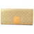 Céline CELINE vintage wallet Macadam Beige Leather Cloth  ref.185509