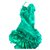 Dsquared2 Silk ruffle dress Green  ref.185925