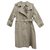 womens Burberry vintage t trench coat 38 Khaki Cotton Polyester  ref.186058