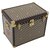Louis Vuitton Collectible Small Jewlery Case Mini Trunk Brown Wood  ref.186059