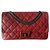 Sublime Chanel Bag 2,55 Modelo de reedición 227 cuero clásico atemporal rojo oscuro 12PAG Roja  ref.186071