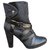 Stuart Weitzman p boots 40 1/2 new condition Black Leather  ref.186149