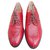 Robert Clergerie vintage derbies p 37 new condition Red Leather  ref.186181