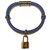 Louis Vuitton, Bracelet keep it twice neuf jaune et violet Cuir vernis  ref.186202