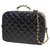 Chanel Black Matelasse Patent Leather Shoulder Bag  ref.186256