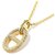 Hermès Hermes Gold 18K Gelbgold Chaine dAncre Anhänger Halskette Silber Golden Metall  ref.186269