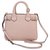 Burberry Pink Small Banner Leather Satchel Brown Pony-style calfskin  ref.186467